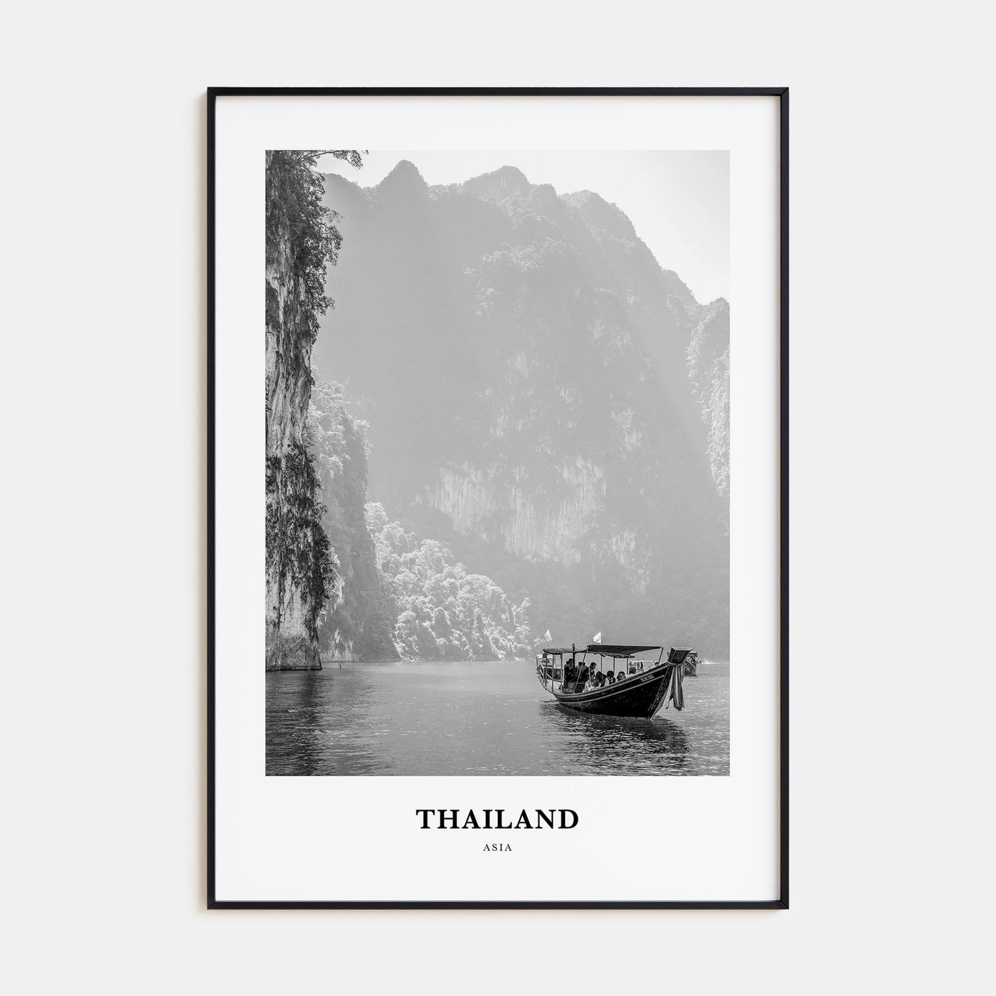 Thailand Portrait B&W No 1 Poster