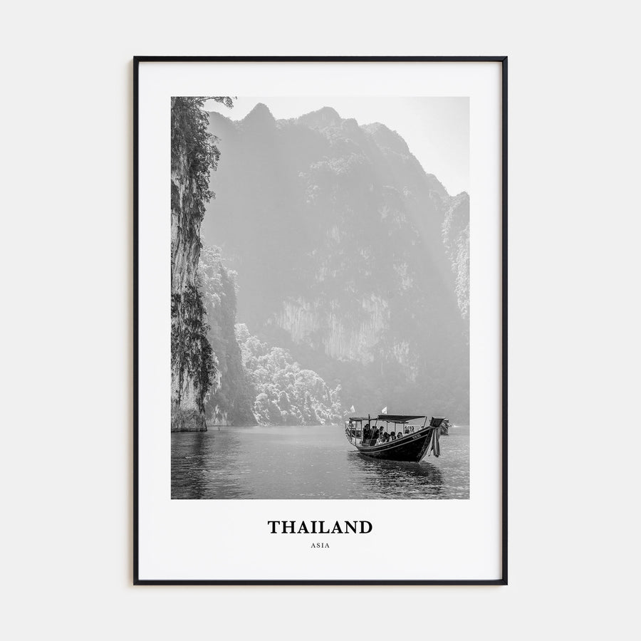 Thailand Portrait B&W No 1 Poster