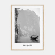 Thailand Portrait B&W No 1 Poster