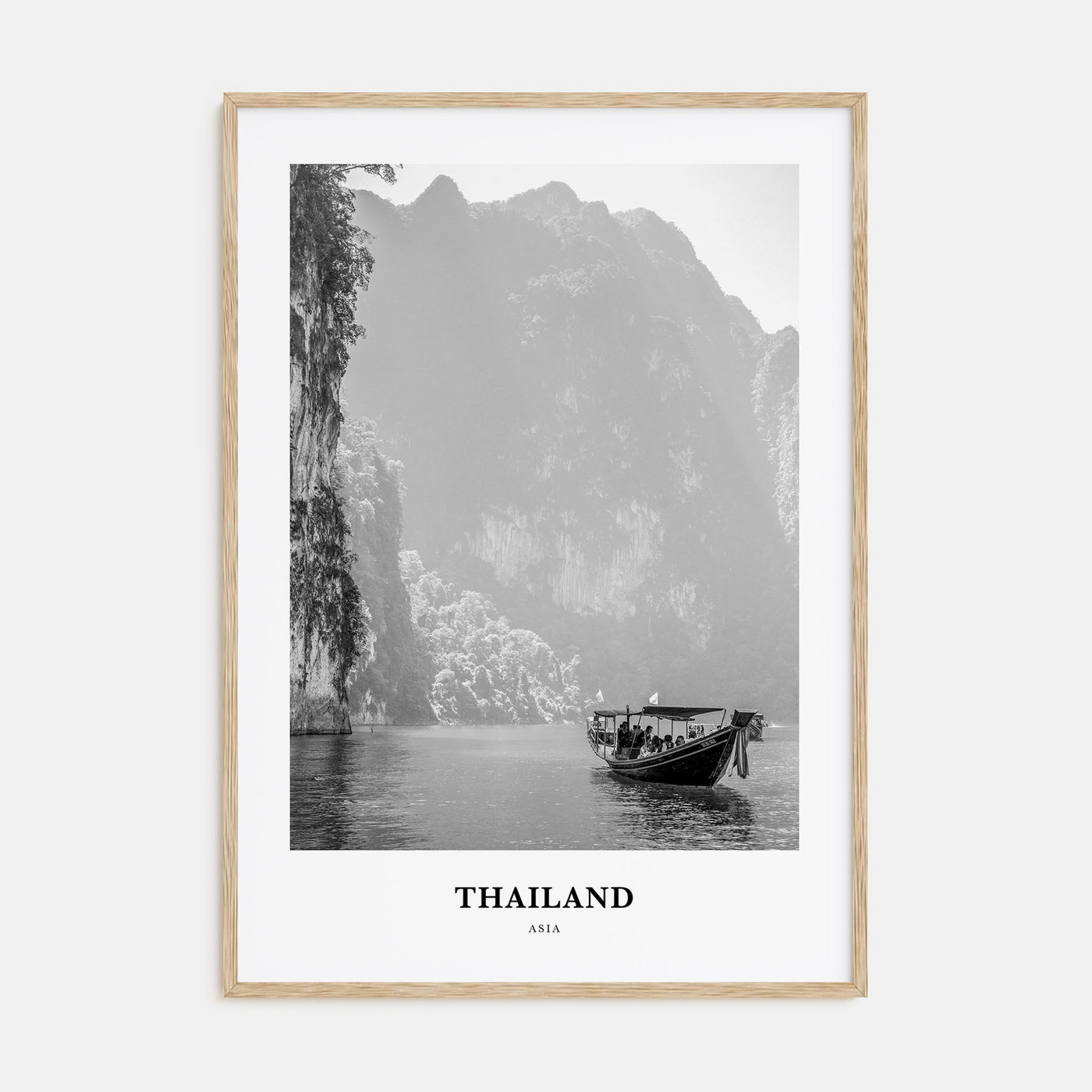 Thailand Portrait B&W No 1 Poster