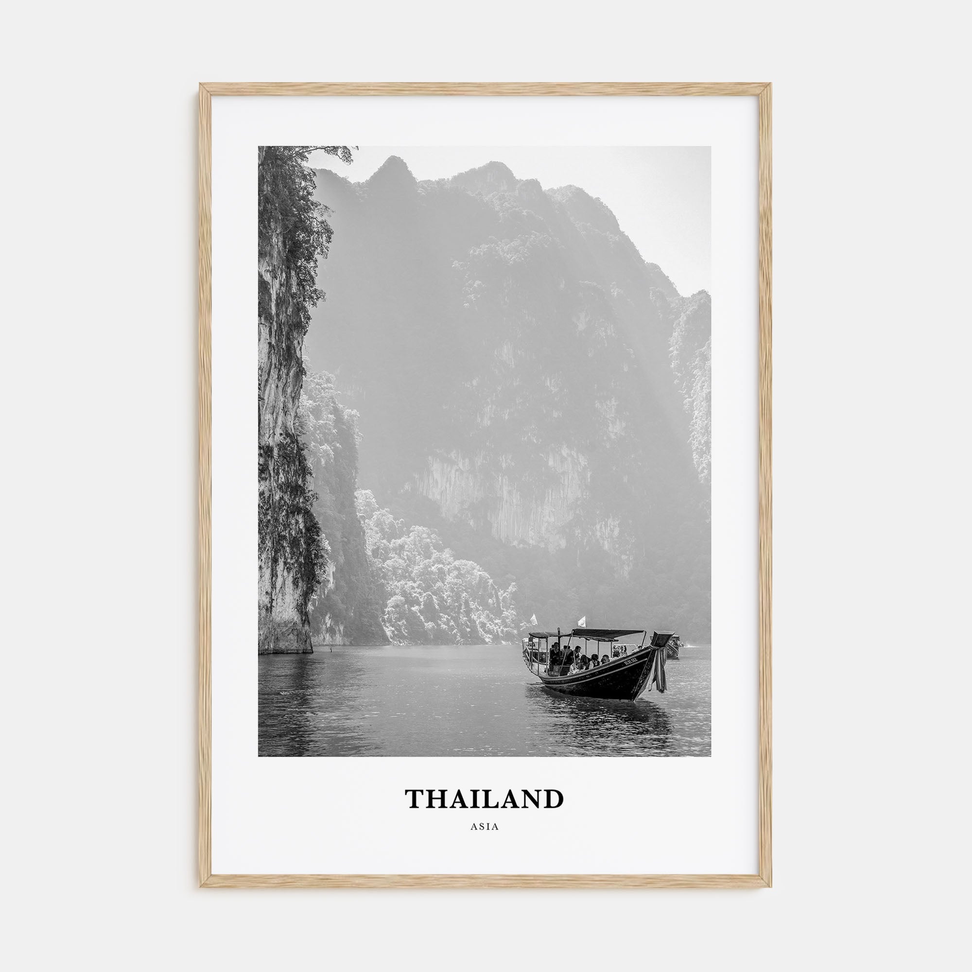 Thailand Portrait B&W No 1 Poster