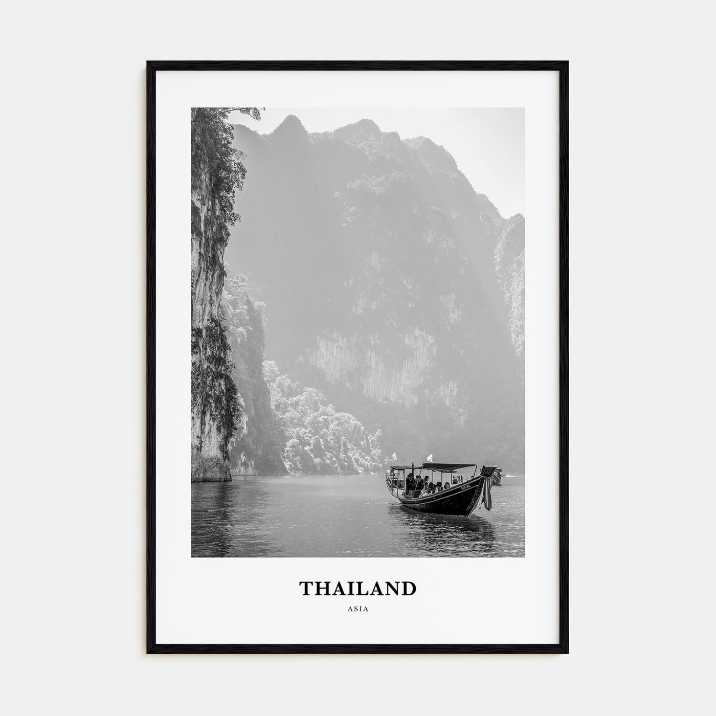 Thailand Portrait B&W No 1 Poster