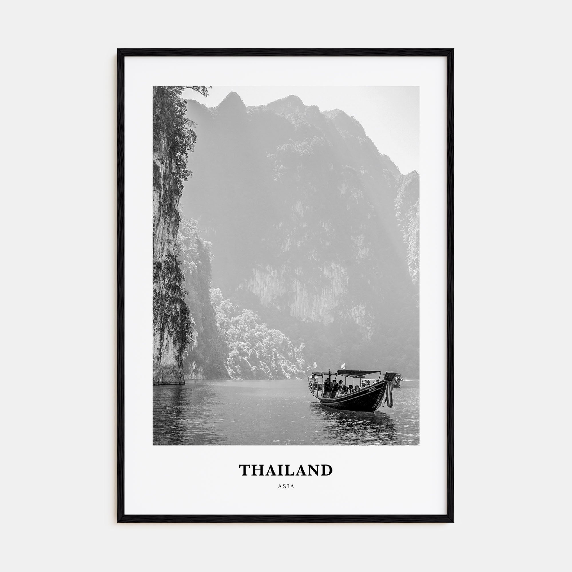 Thailand Portrait B&W No 1 Poster
