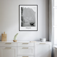 Thailand Portrait B&W No 1 Poster