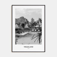 Thailand Portrait B&W No 3 Poster