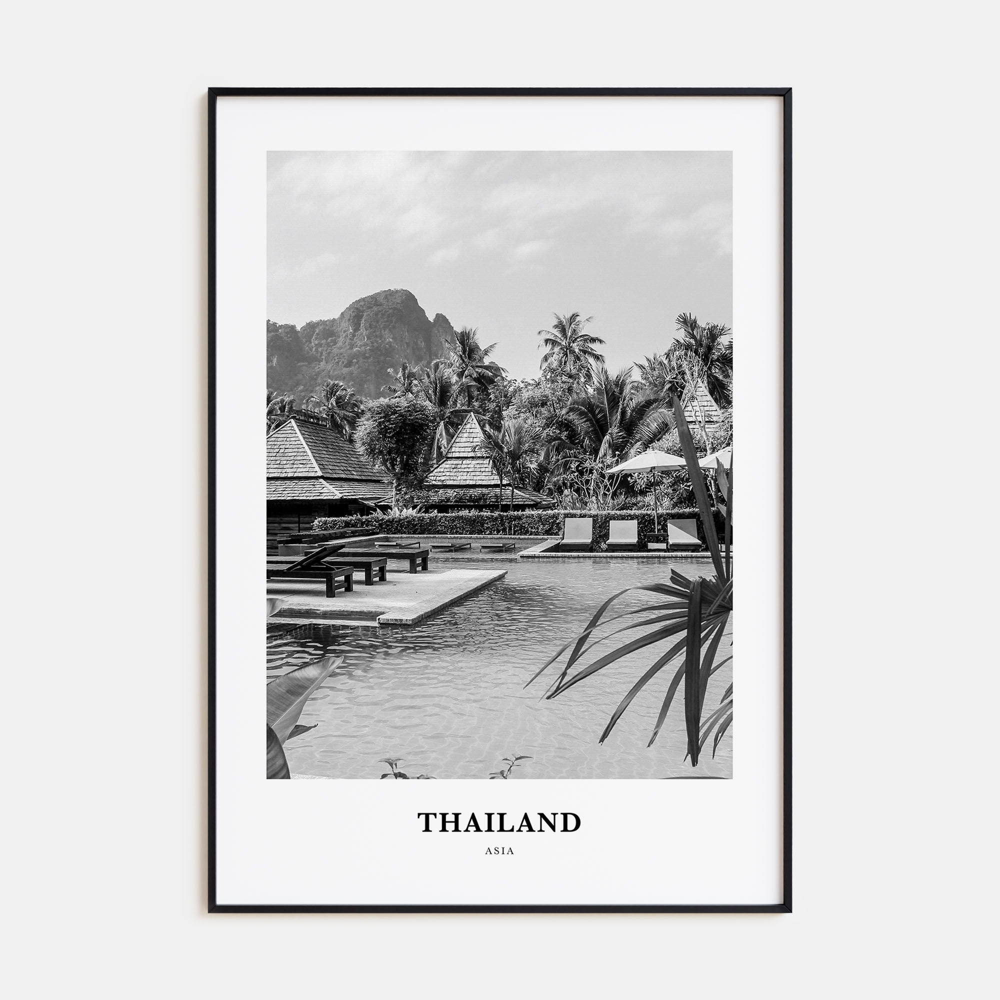 Thailand Portrait B&W No 3 Poster