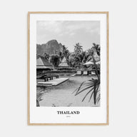 Thailand Portrait B&W No 3 Poster