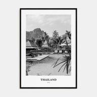 Thailand Portrait B&W No 3 Poster