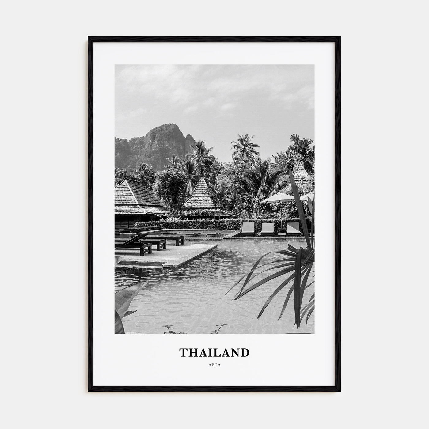 Thailand Portrait B&W No 3 Poster
