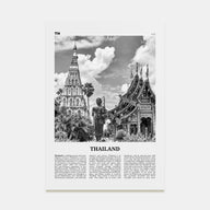 Thailand Travel B&W No 2 Poster