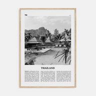 Thailand Travel B&W No 3 Poster