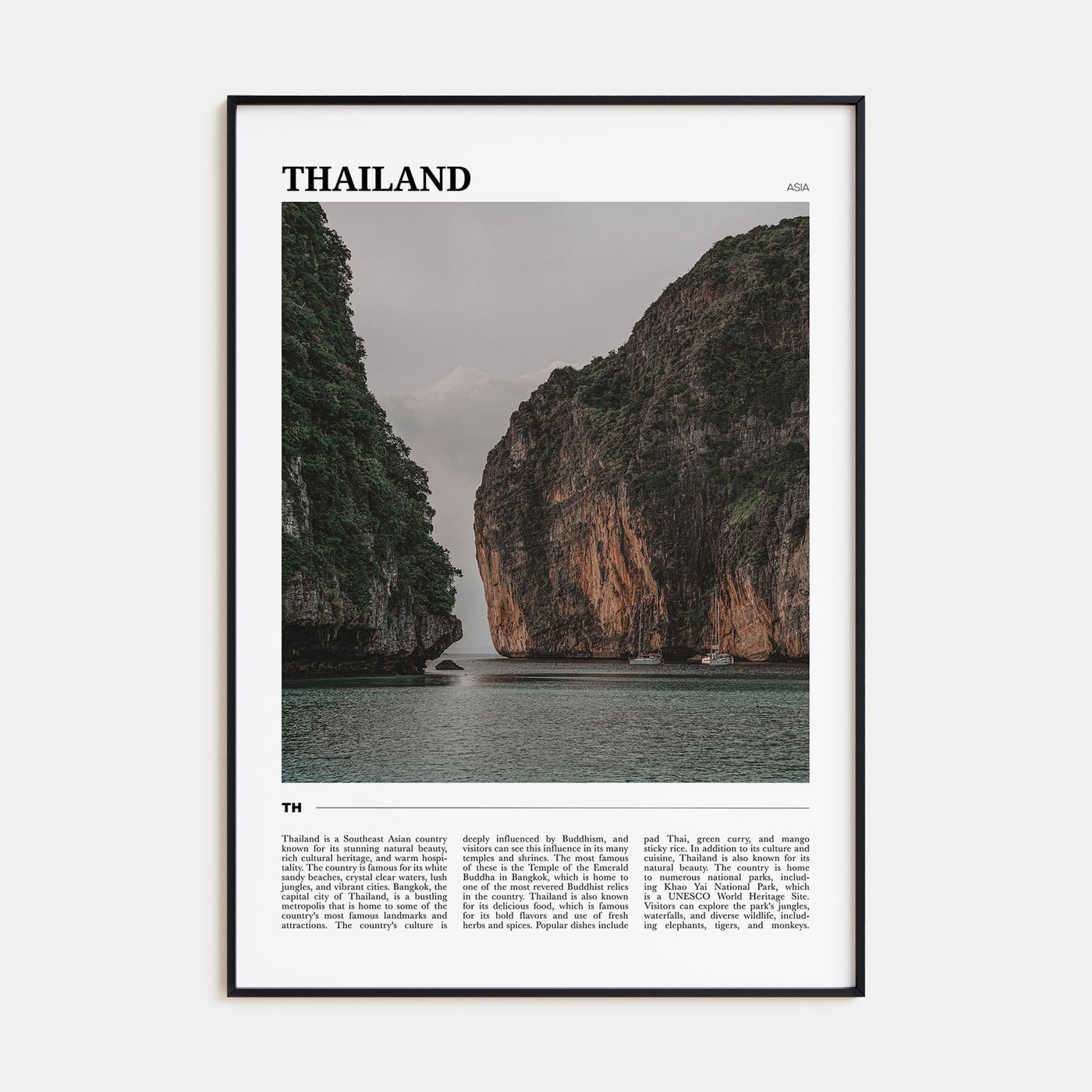 Thailand Travel Color Poster