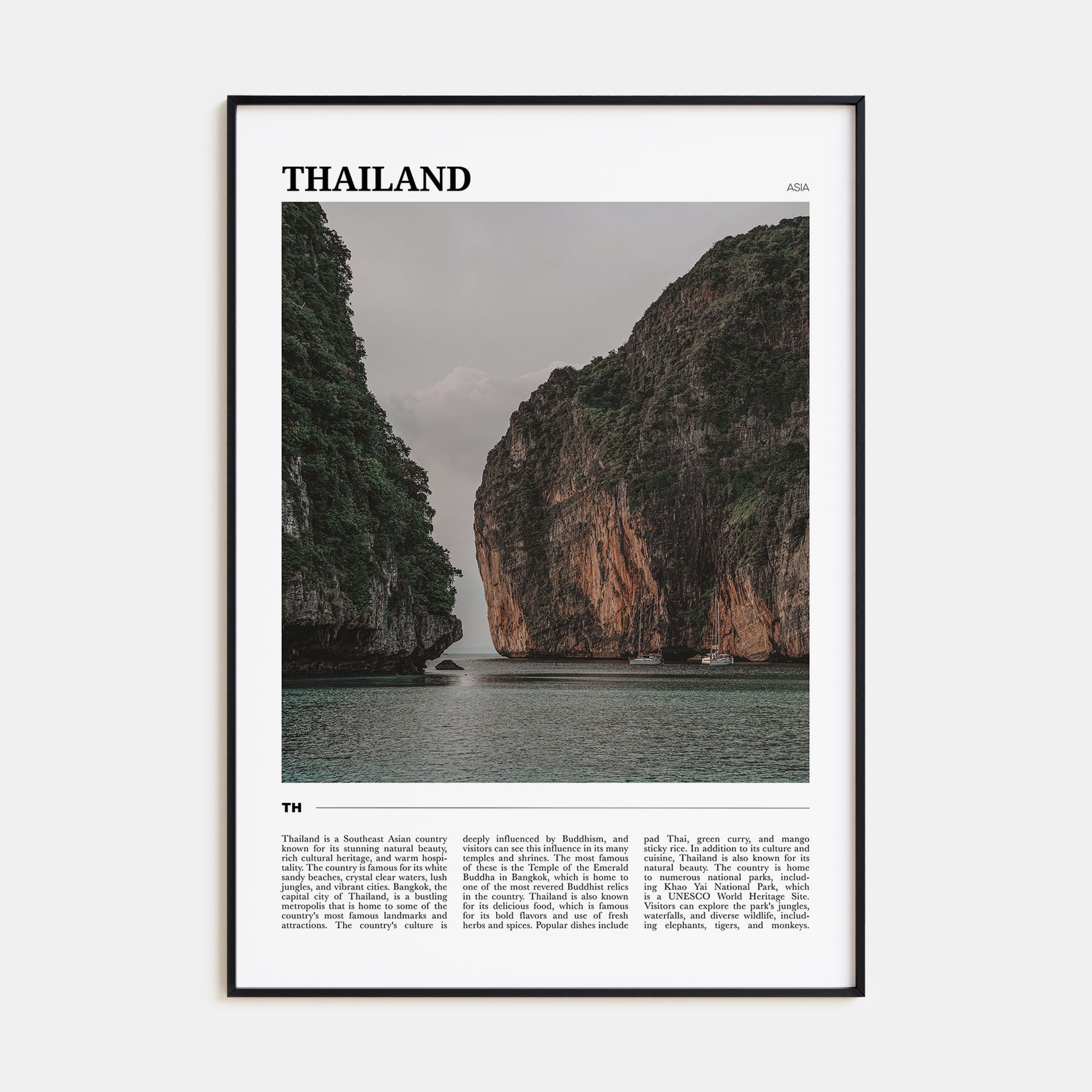 Thailand Travel Color Poster