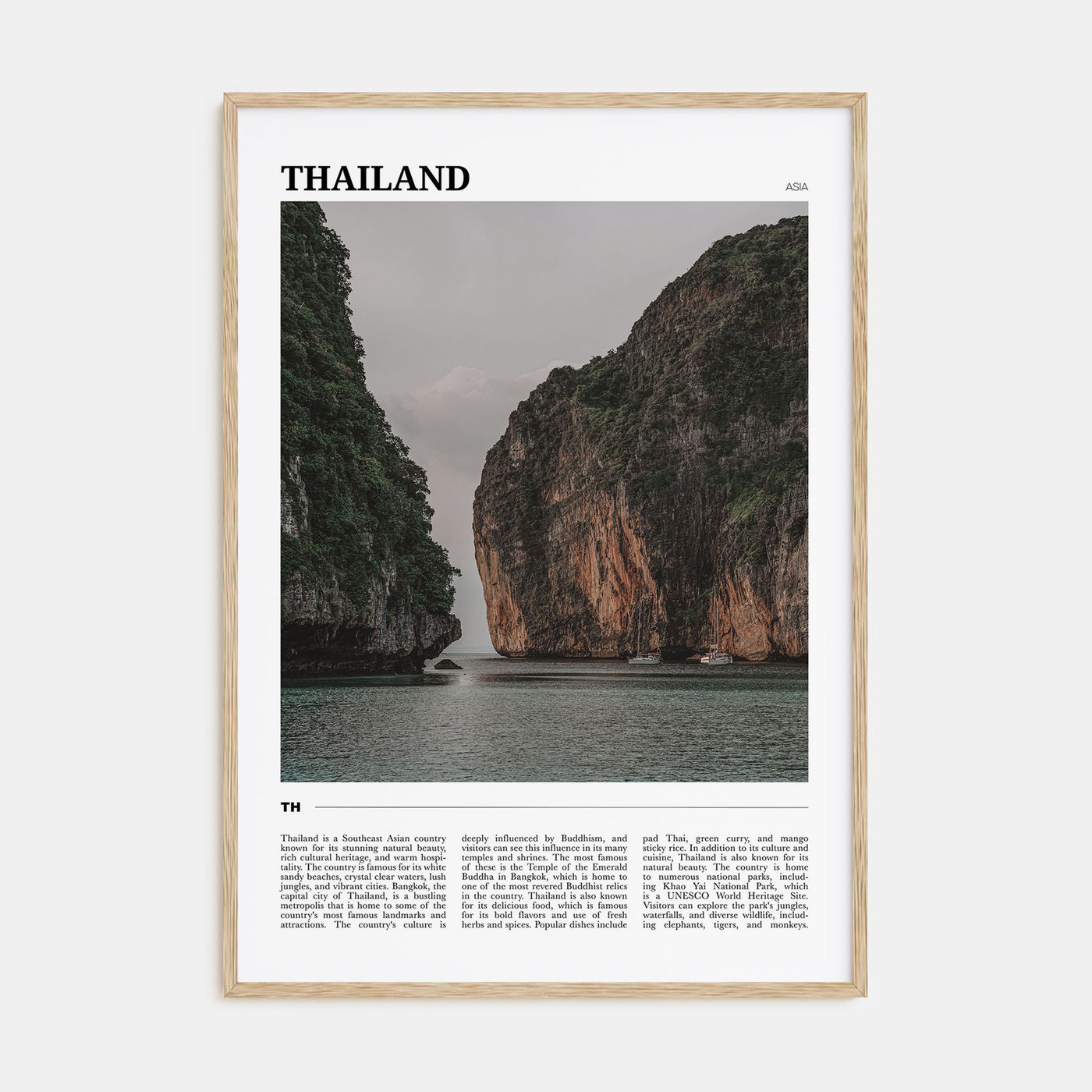 Thailand Travel Color Poster