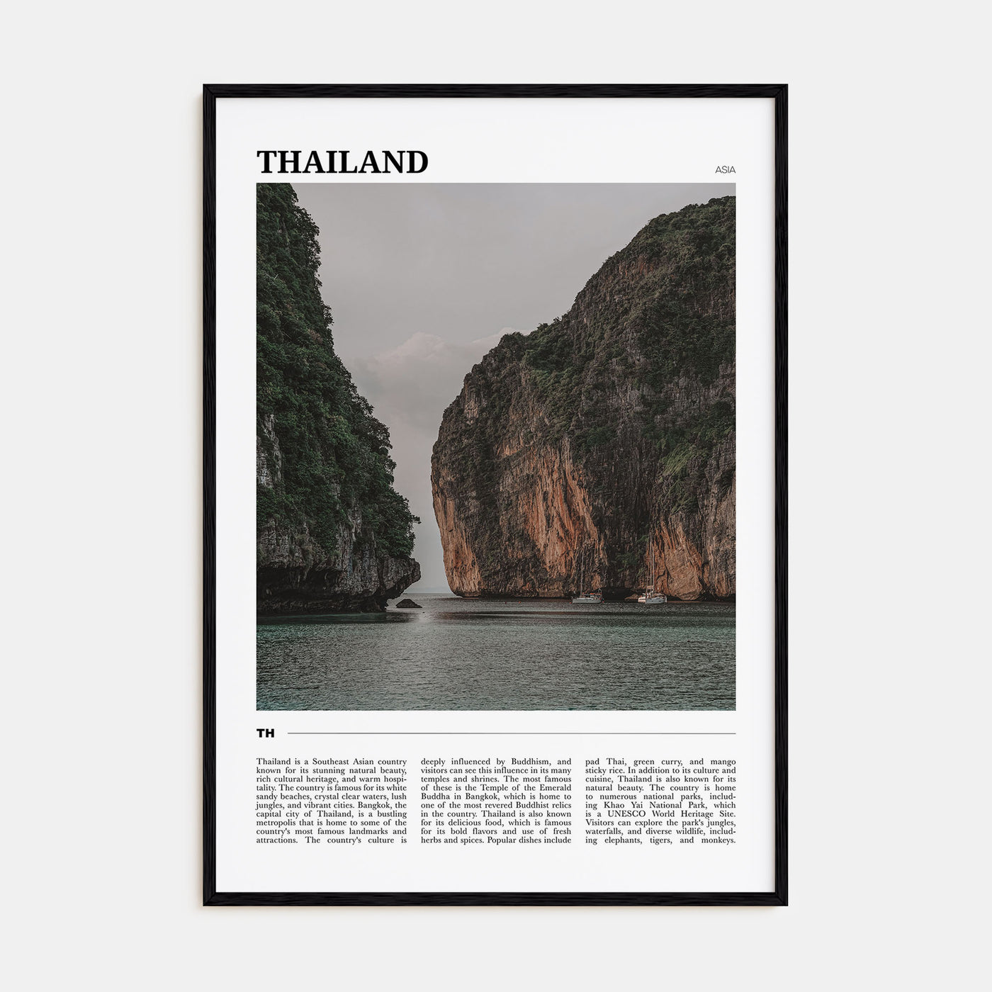 Thailand Travel Color Poster