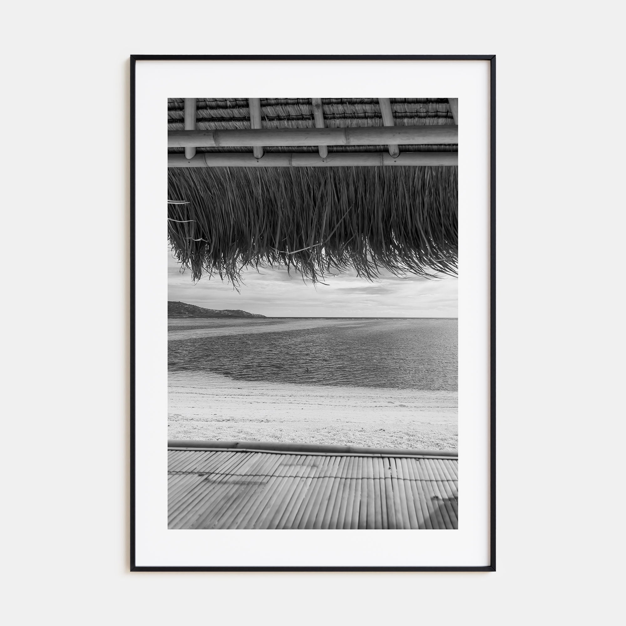 Thatched Hut Photo B&W No 1 Poster