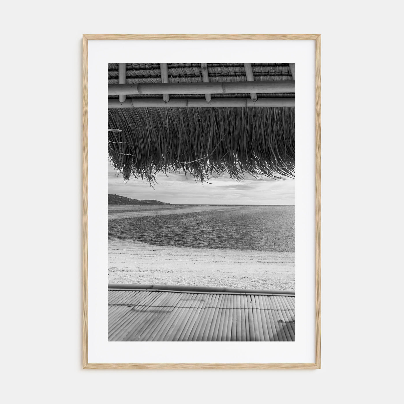 Thatched Hut Photo B&W No 1 Poster