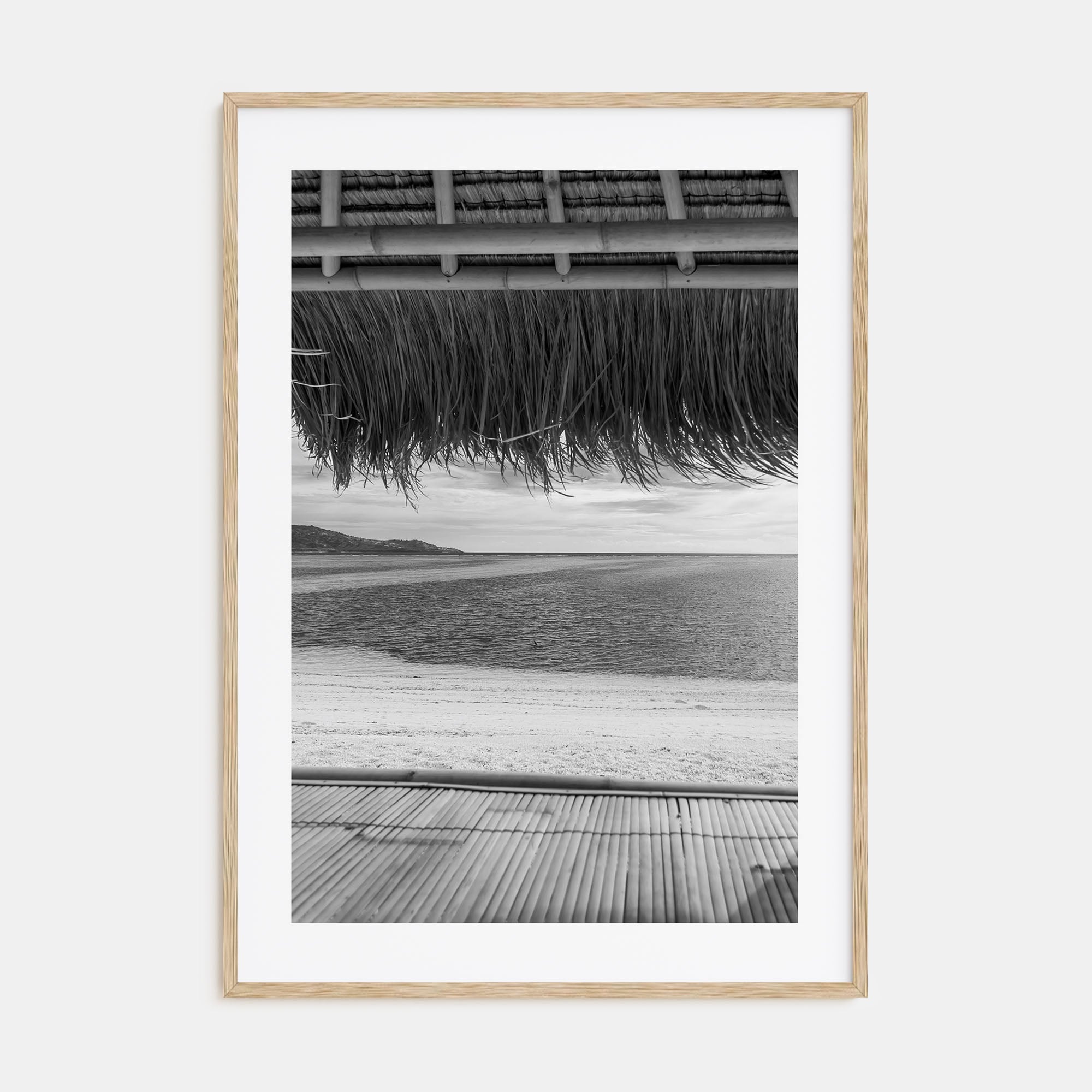 Thatched Hut Photo B&W No 1 Poster