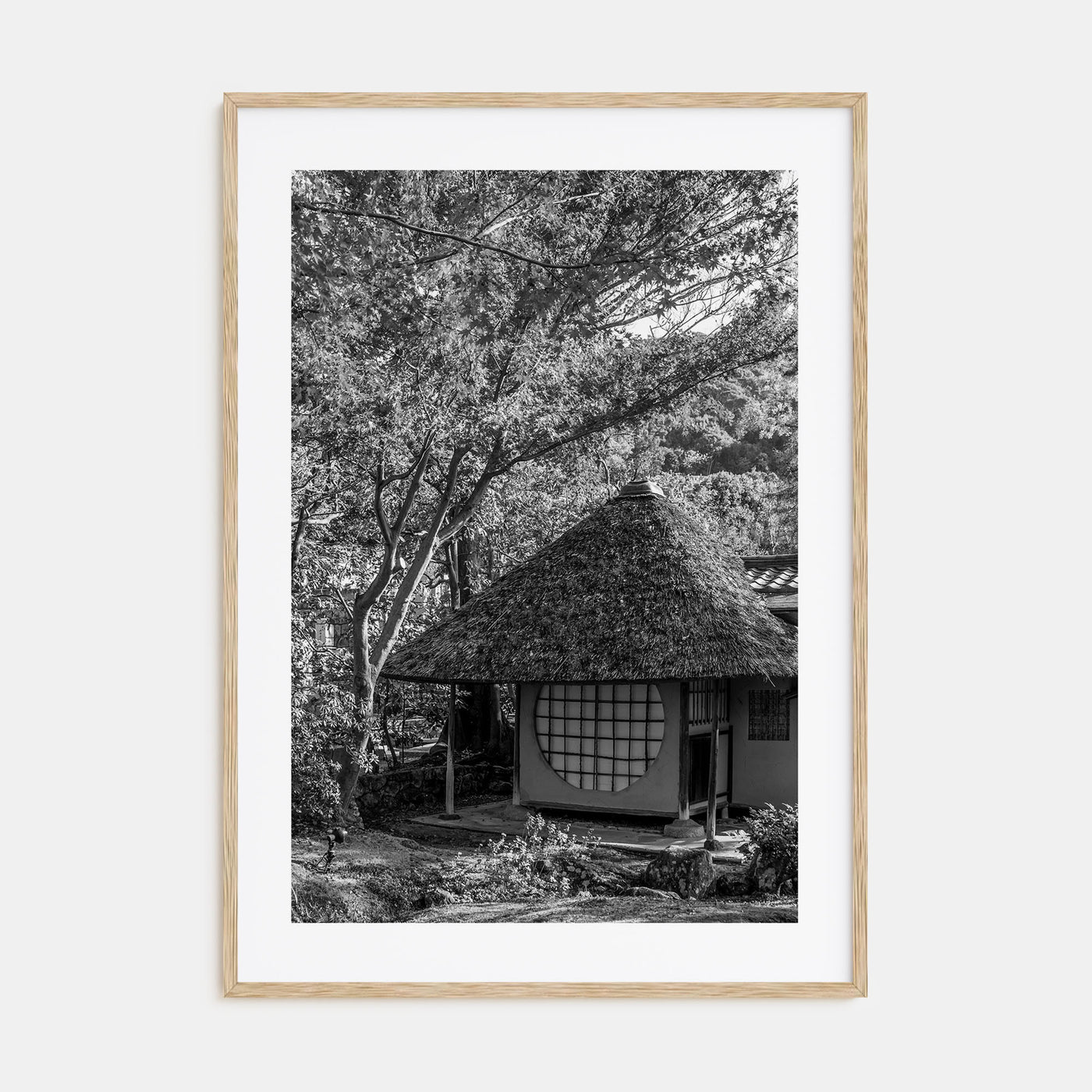 Thatched Hut Photo B&W No 2 Poster