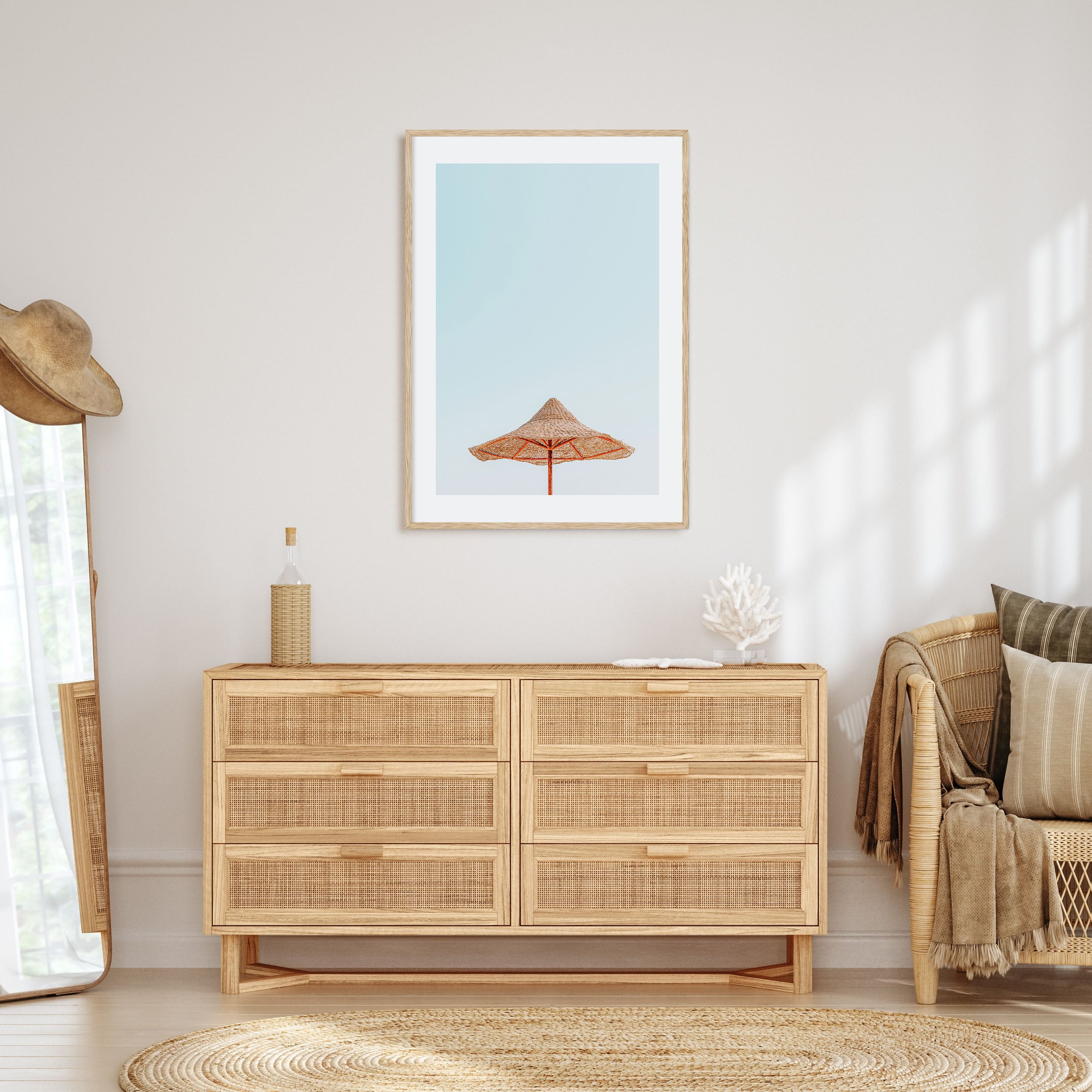 Thatched Hut Photo Color Poster