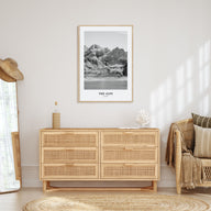 The Alps Portrait B&W Poster