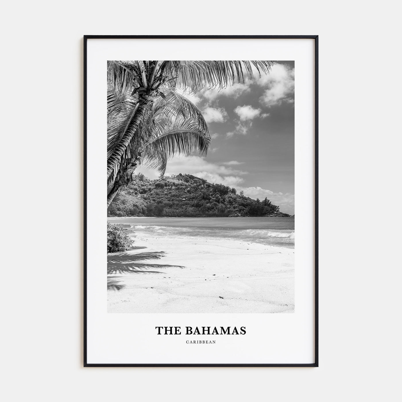 The Bahamas Portrait B&W No 2 Poster
