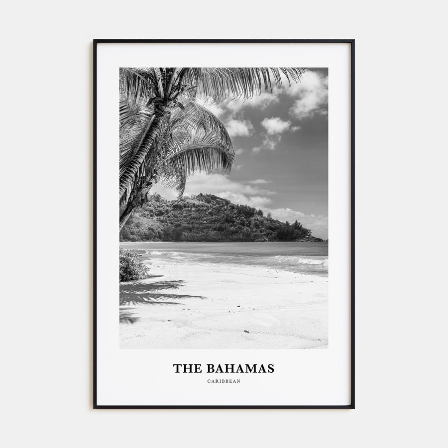 The Bahamas Portrait B&W No 2 Poster