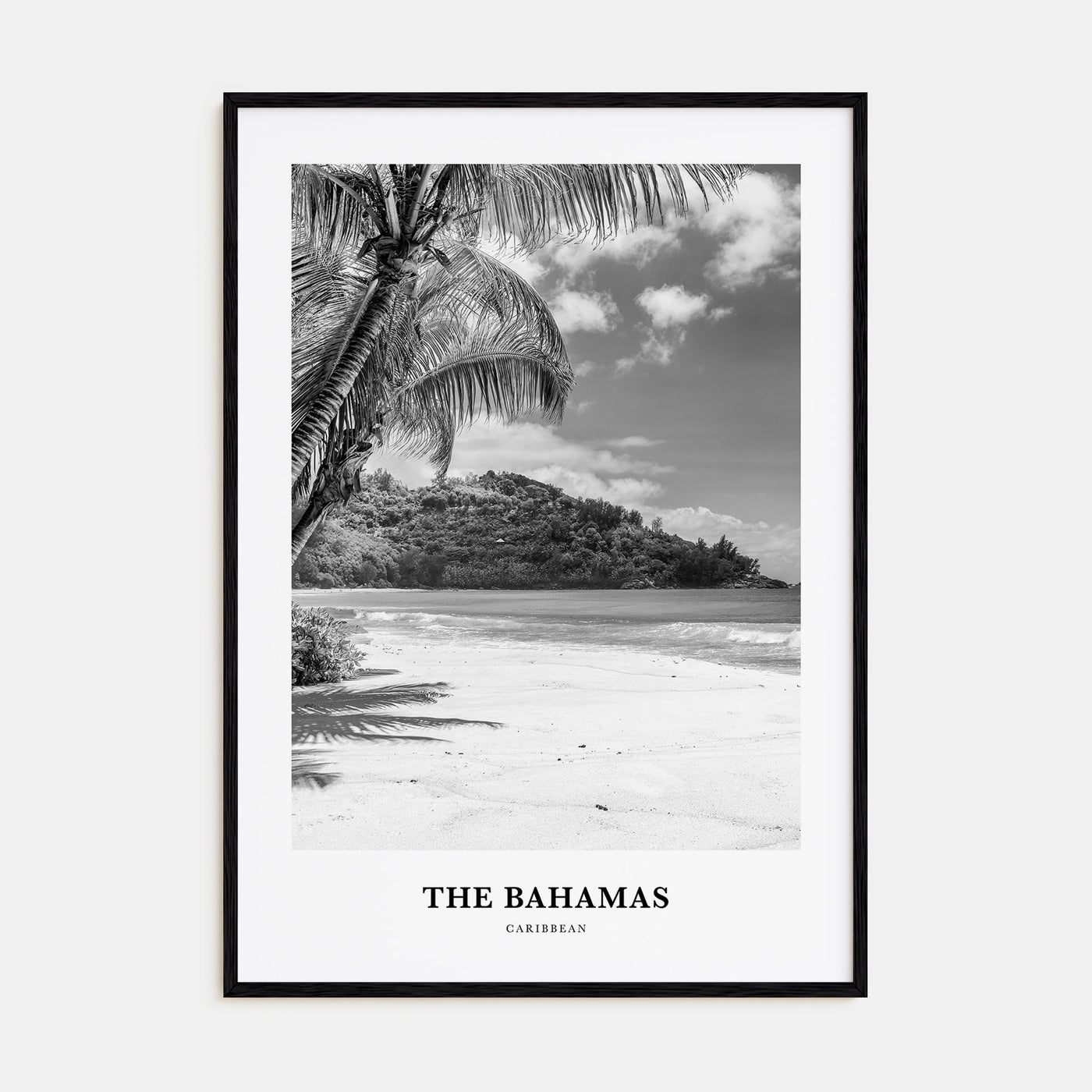 The Bahamas Portrait B&W No 2 Poster
