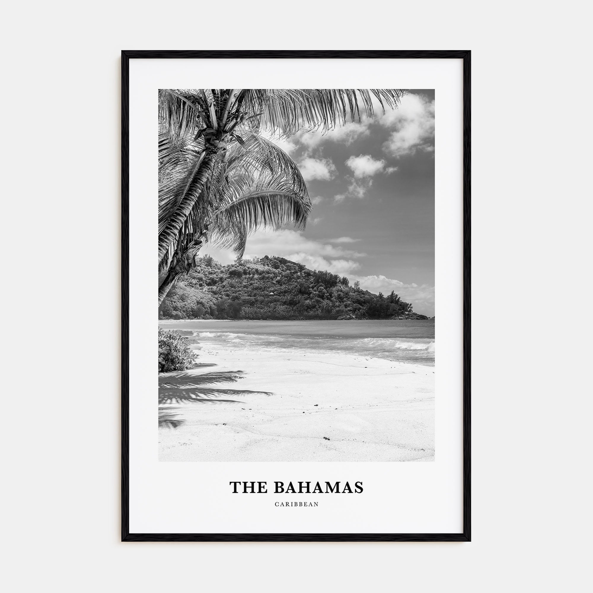 The Bahamas Portrait B&W No 2 Poster