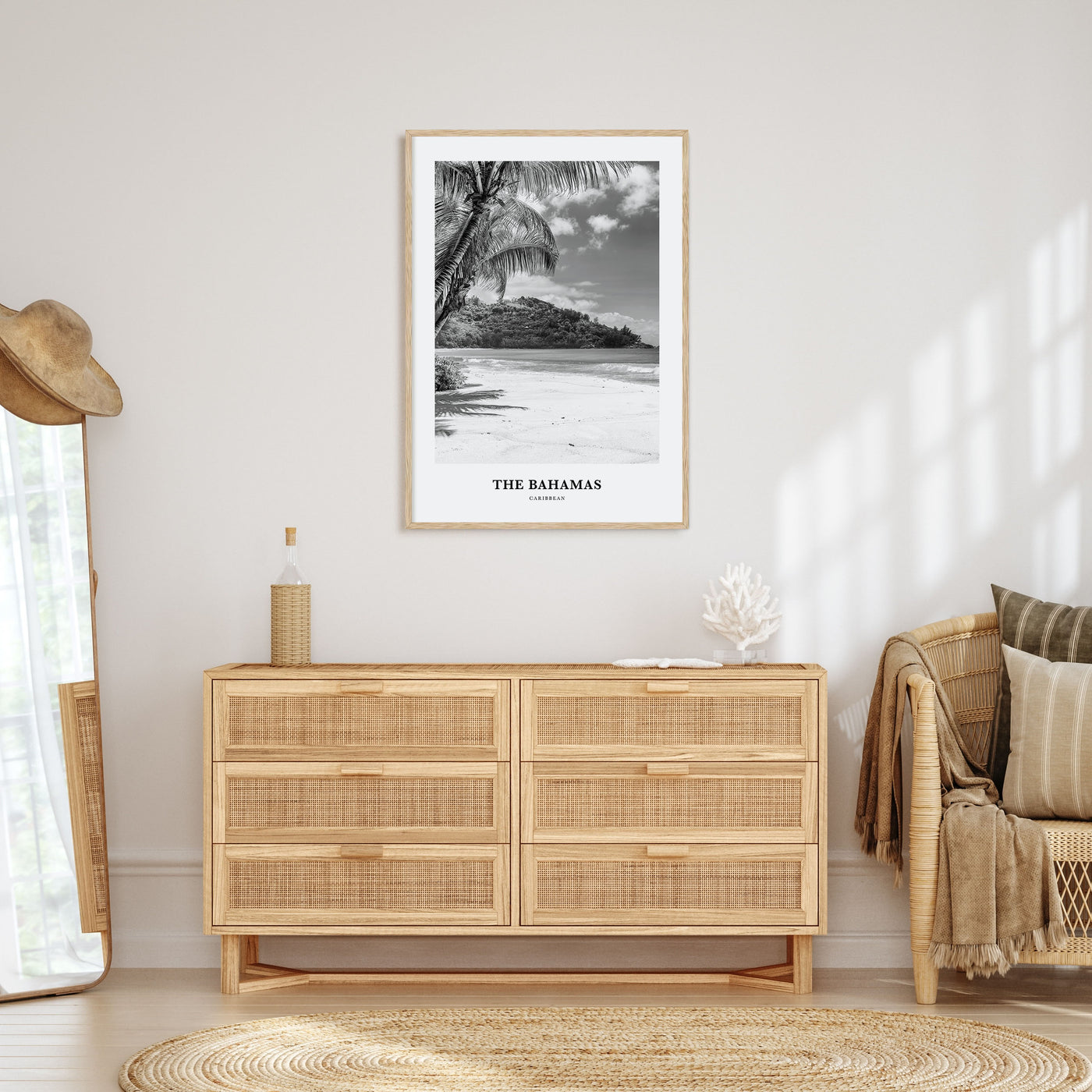 The Bahamas Portrait B&W No 2 Poster