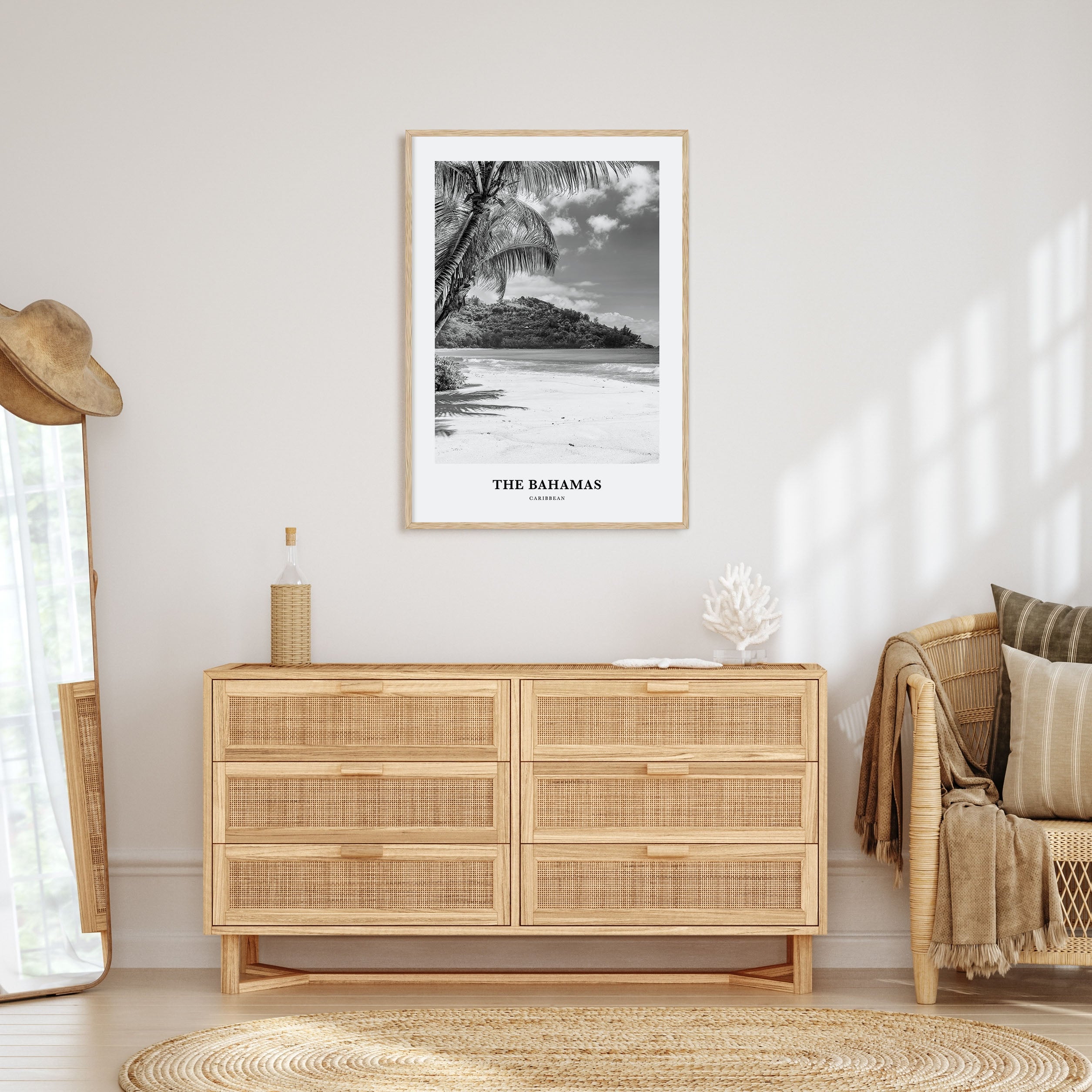 The Bahamas Portrait B&W No 2 Poster