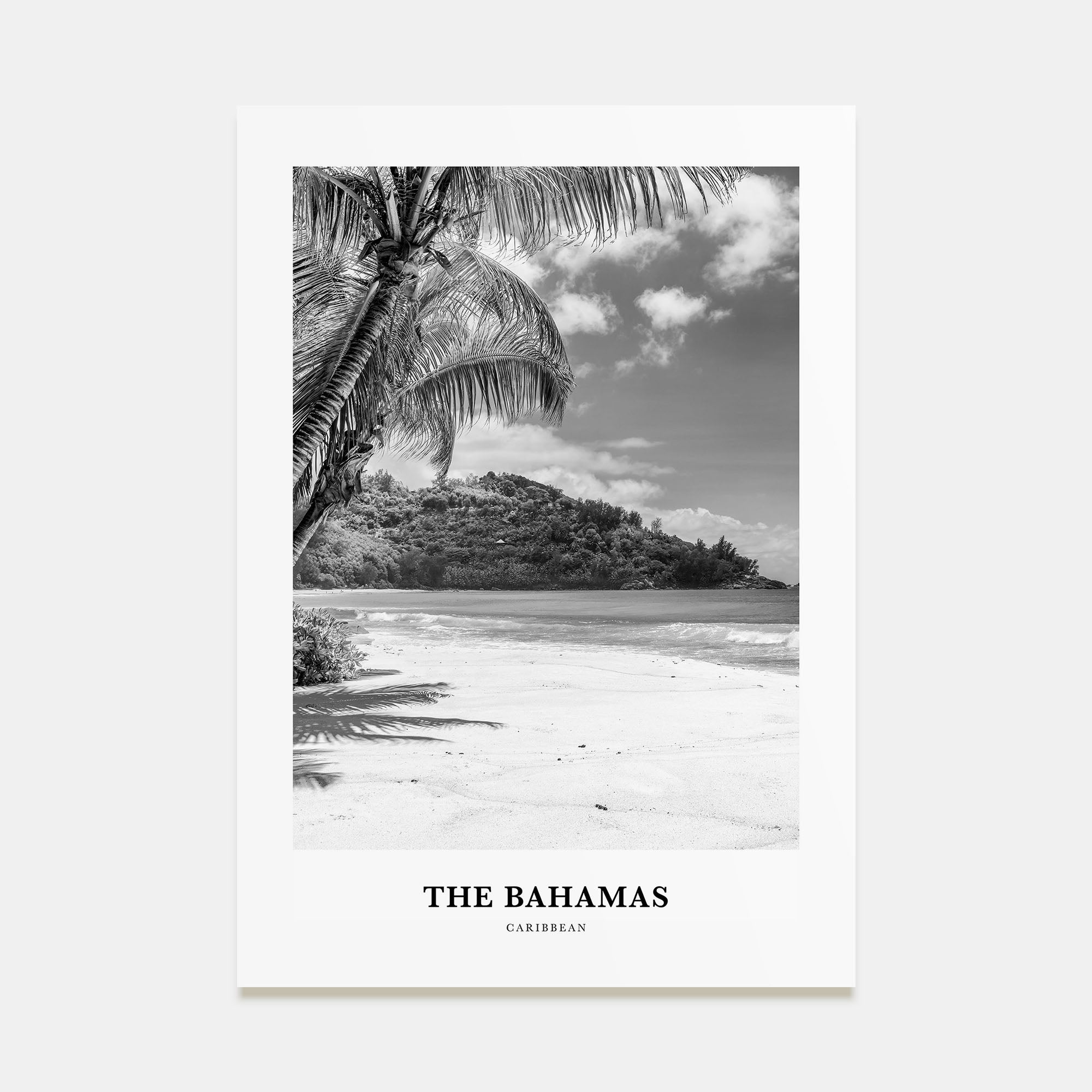 The Bahamas Portrait B&W No 2 Poster