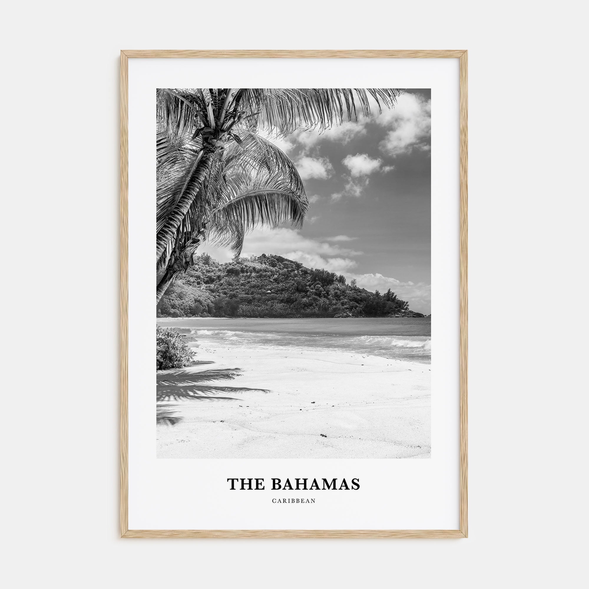 The Bahamas Portrait B&W No 2 Poster