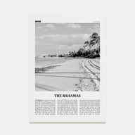 The Bahamas Travel B&W No 2 Poster