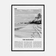 The Bahamas Travel B&W No 2 Poster