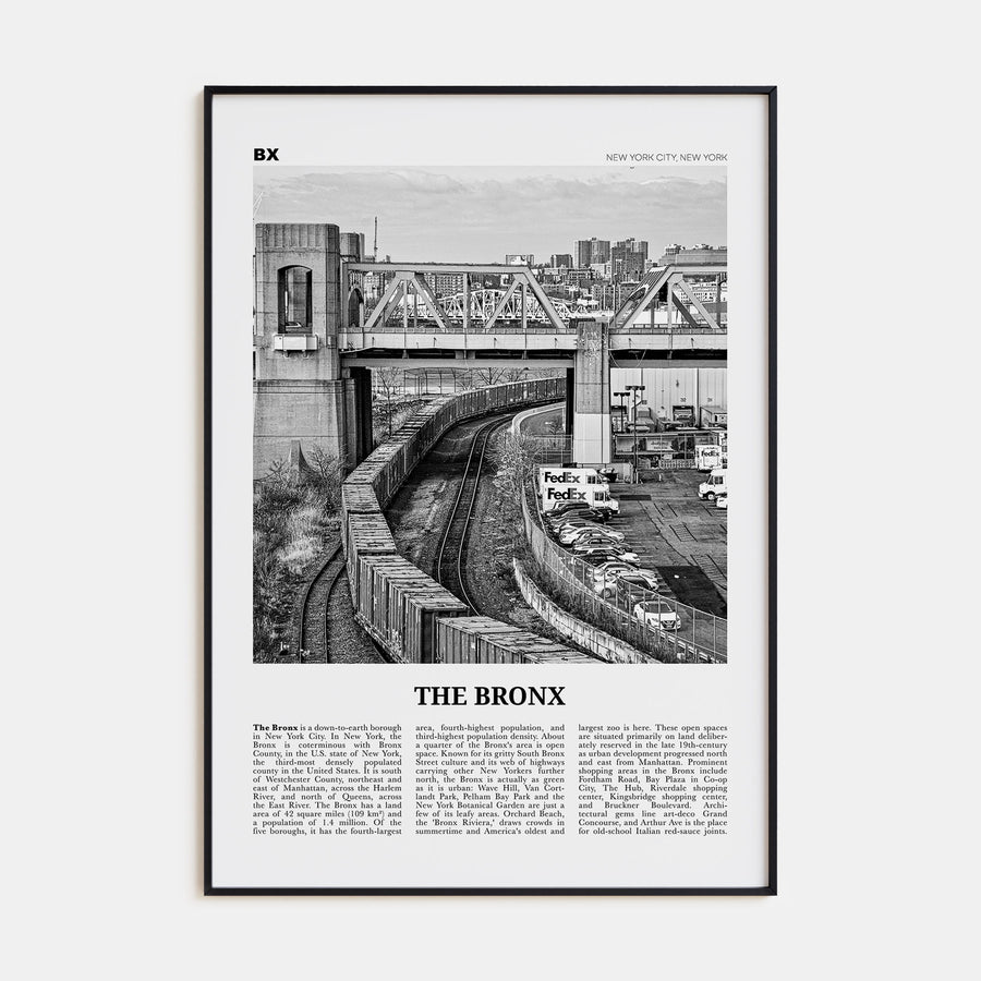 The Bronx Travel B&W No 2 Poster