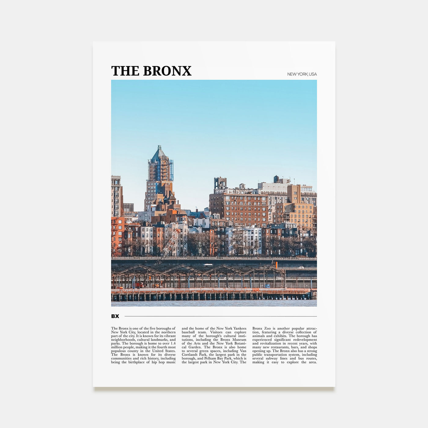 The Bronx Travel Color No 1 Poster