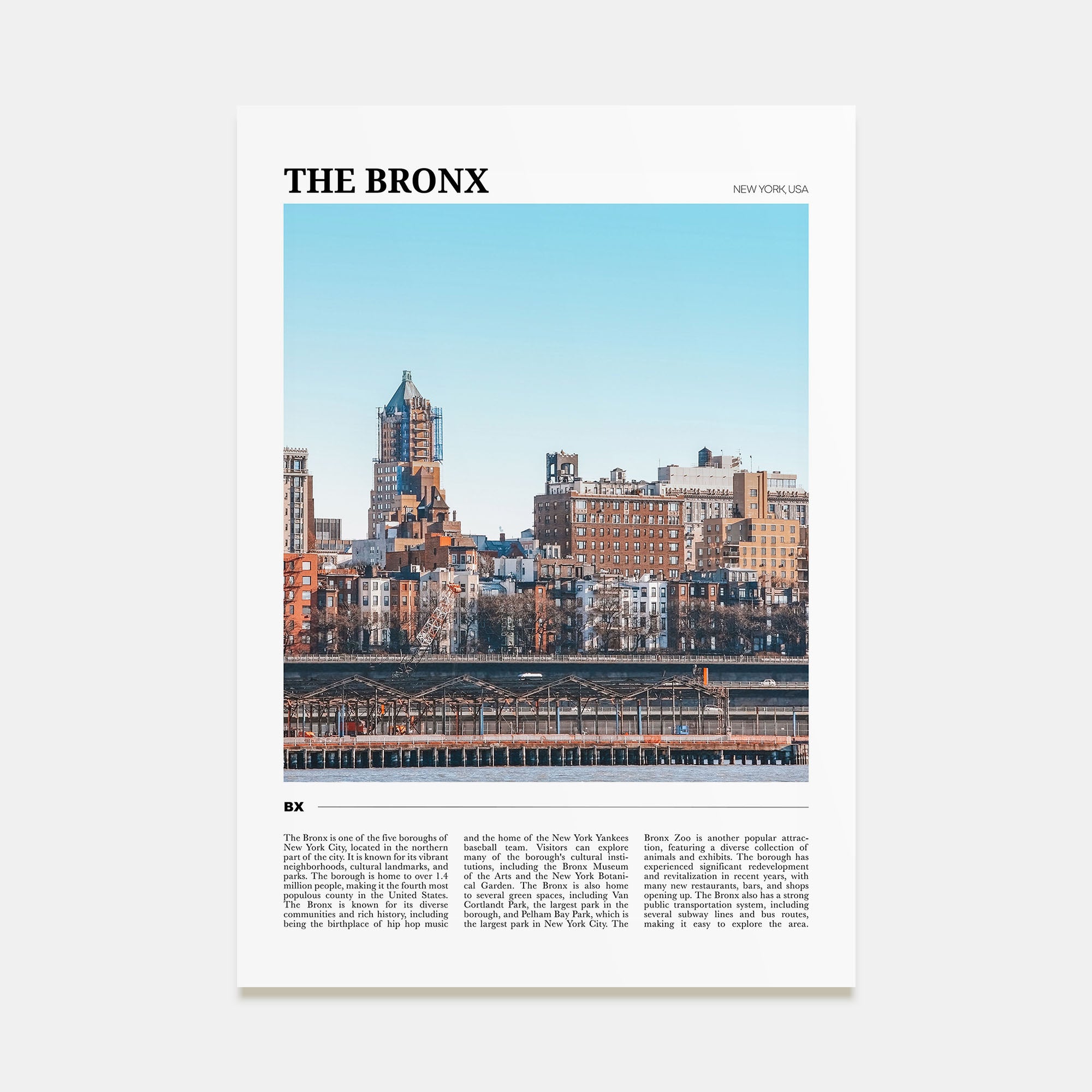 The Bronx Travel Color No 1 Poster