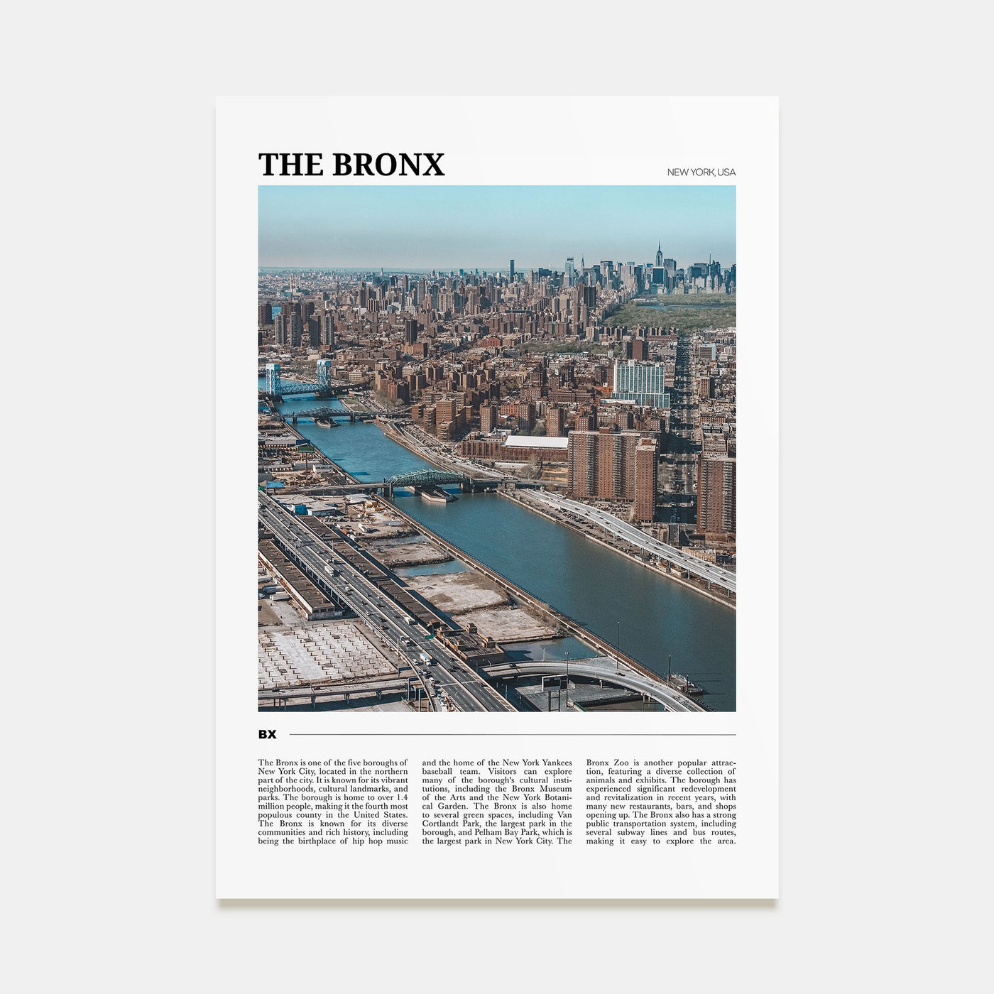 The Bronx Travel Color No 2 Poster