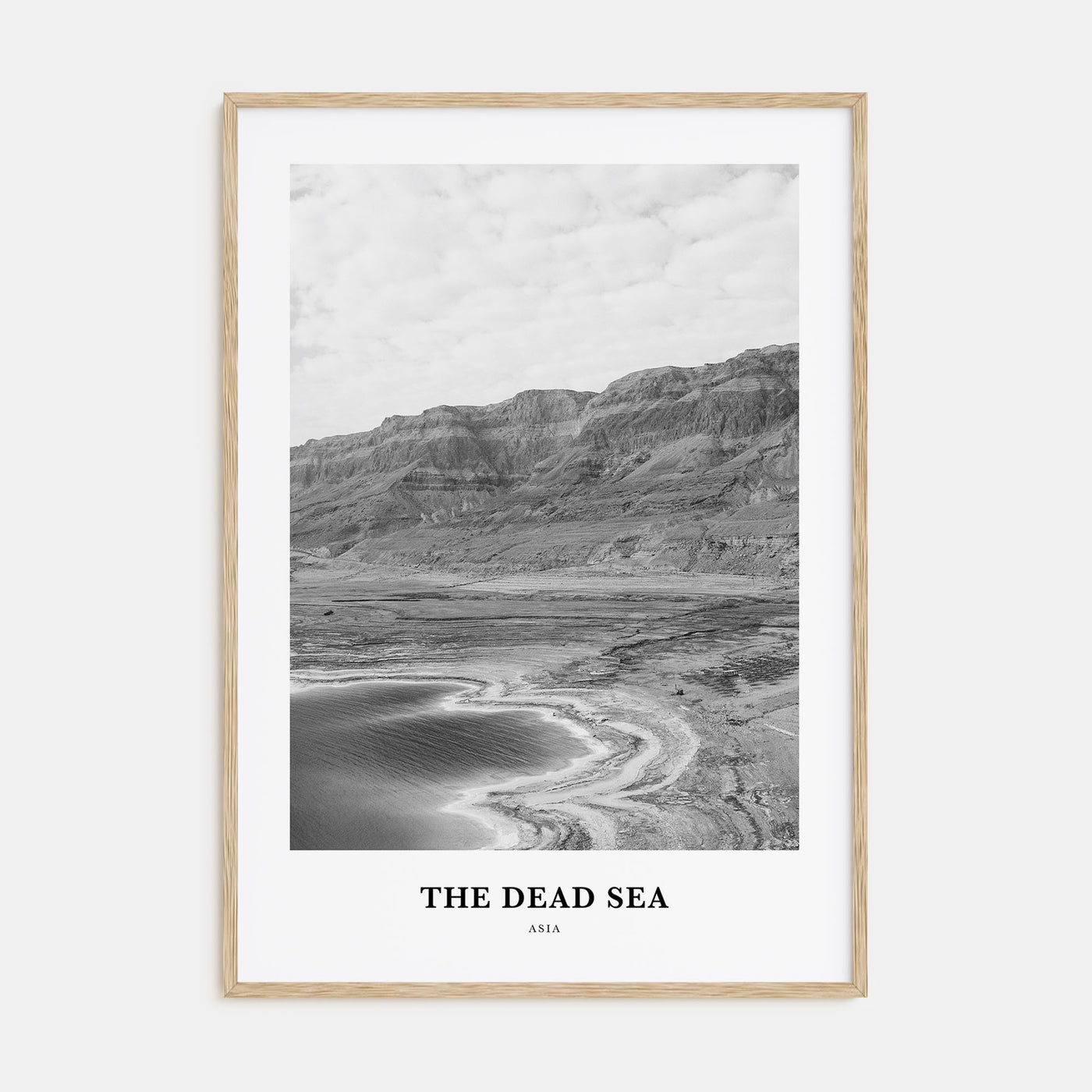 The Dead Sea Portrait B&W Poster