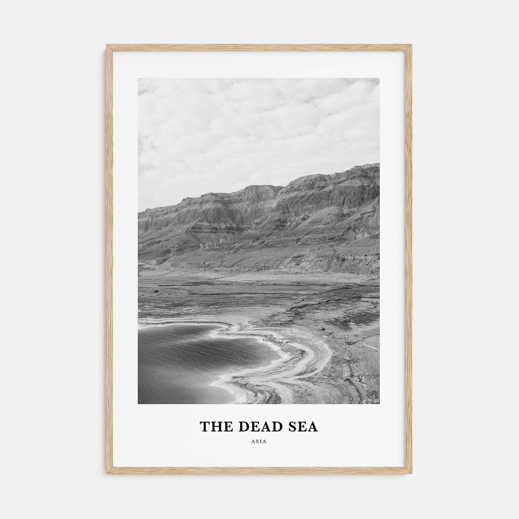 The Dead Sea Portrait B&W Poster