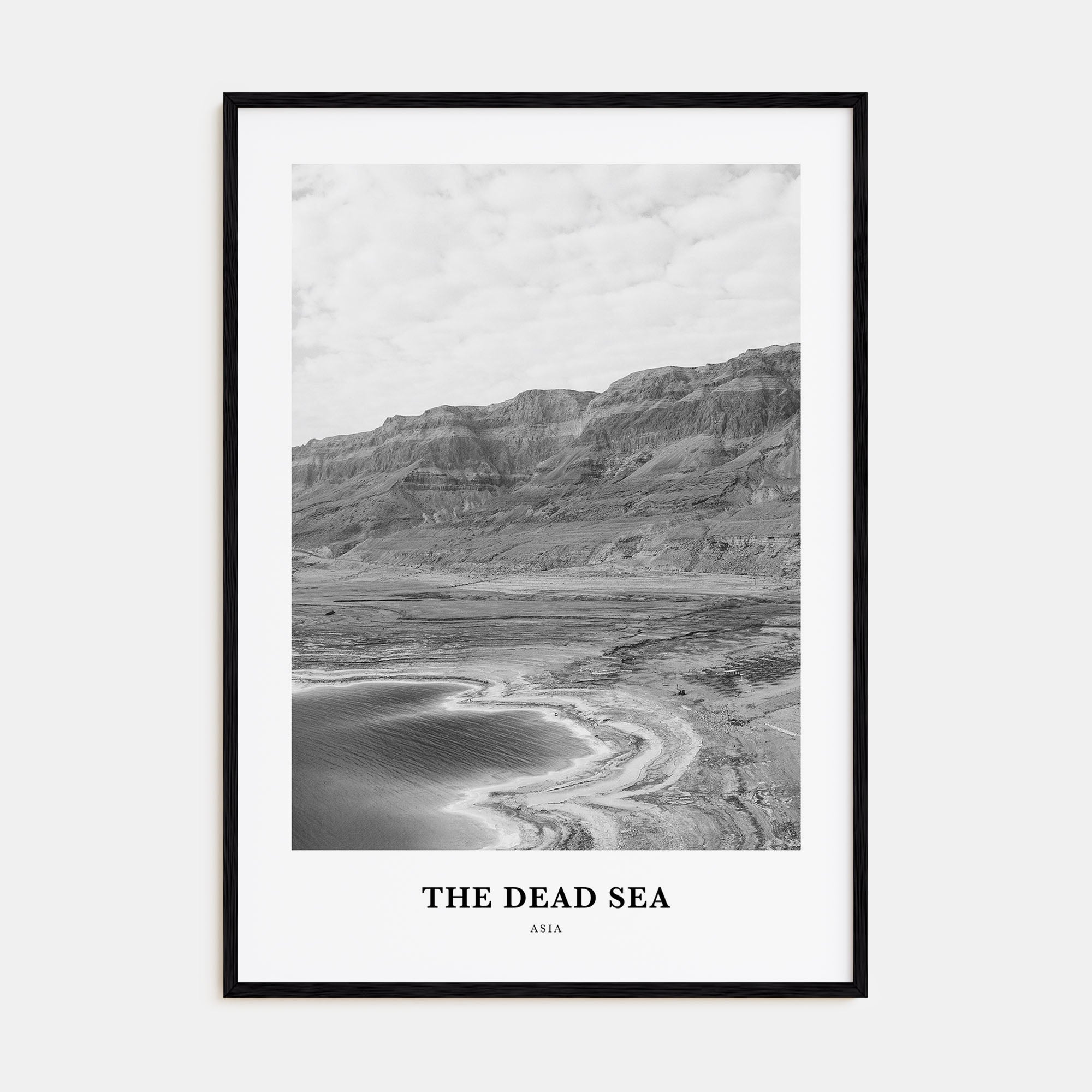 The Dead Sea Portrait B&W Poster
