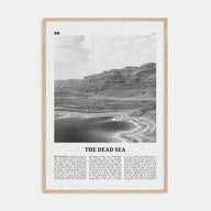 The Dead Sea Travel B&W Poster