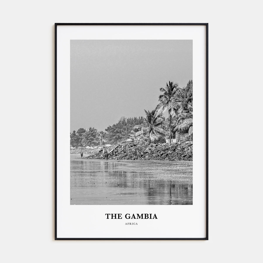 The Gambia Portrait B&W Poster