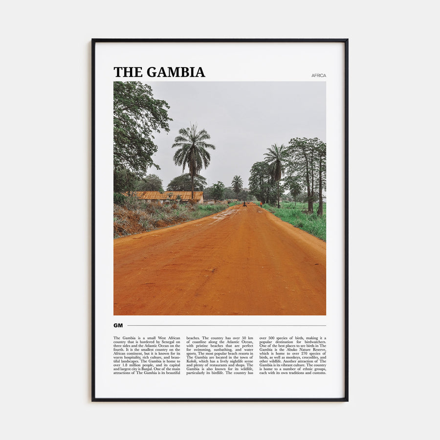 The Gambia Travel Color Poster