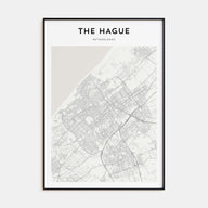 The Hague Map Portrait Poster