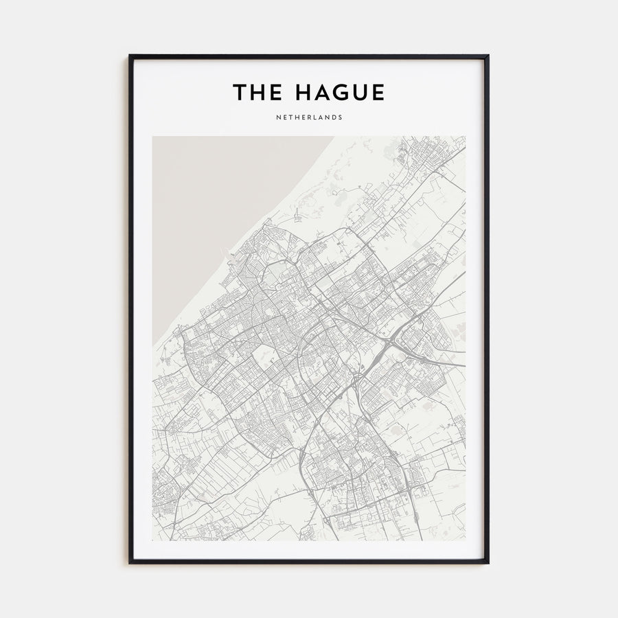 The Hague Map Portrait Poster
