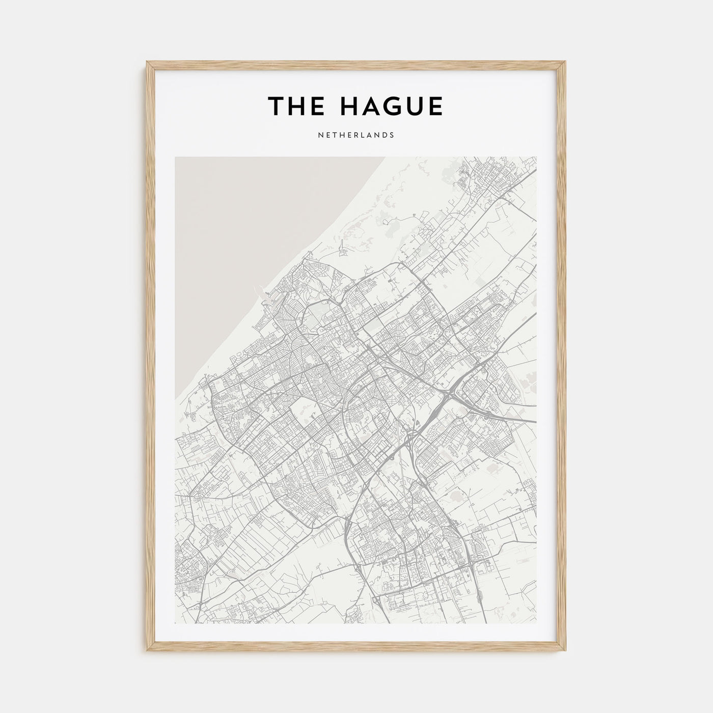 The Hague Map Portrait Poster