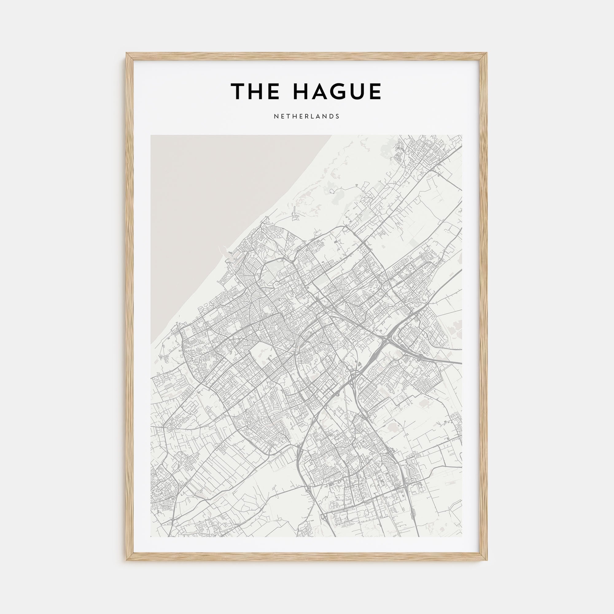 The Hague Map Portrait Poster