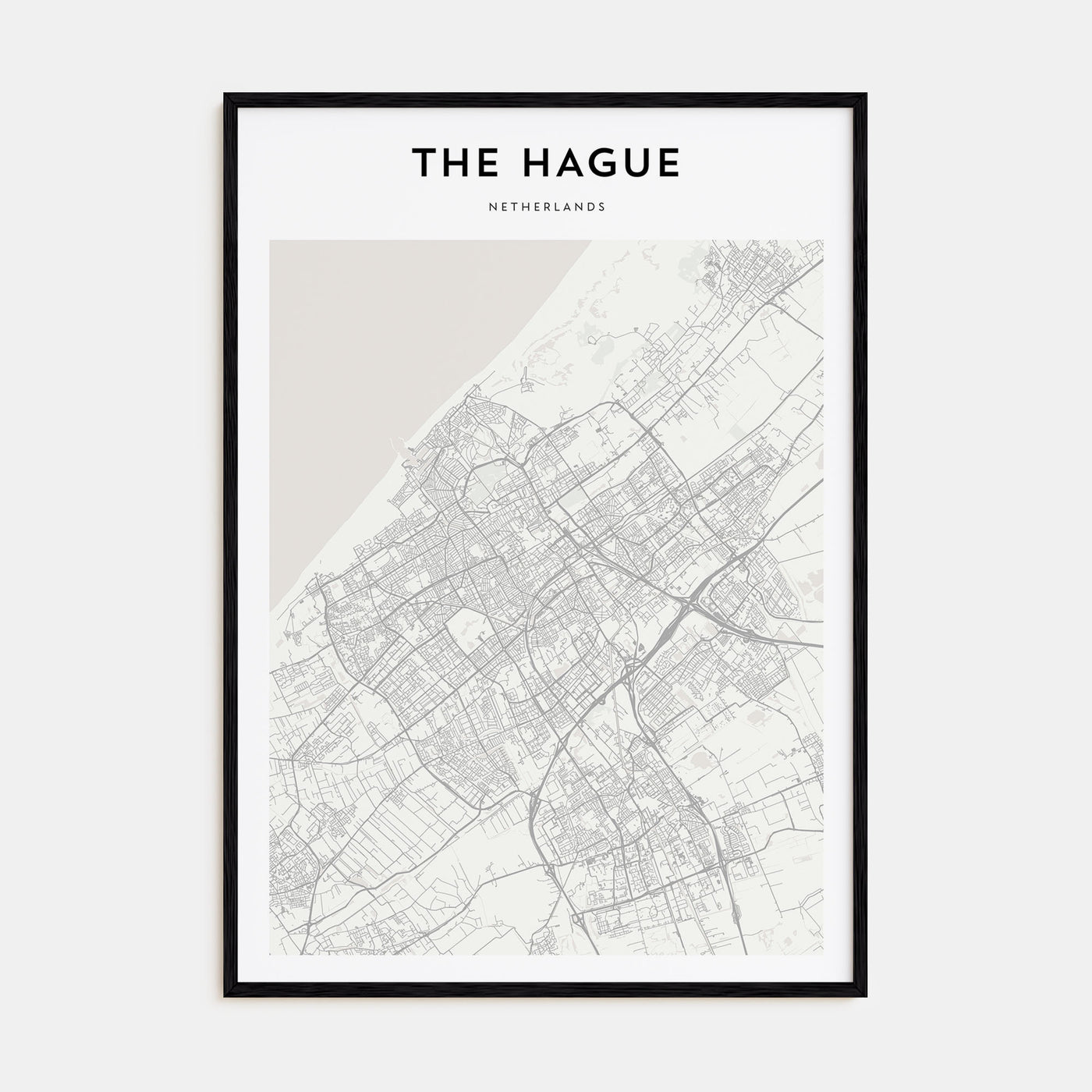 The Hague Map Portrait Poster